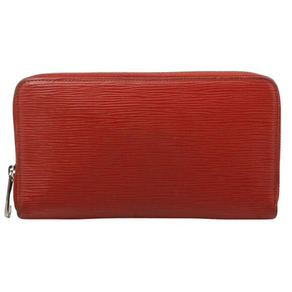 Louis Vuitton Epi Rouge Zippy Wallet Zip Long Wallet Red With Authenticity - Picture 1 of 5